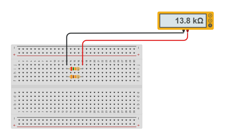 Circuit design Resistors are in parallel - Tinkercad