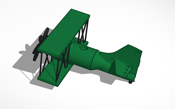 3d-design-old-army-plane-tinkercad