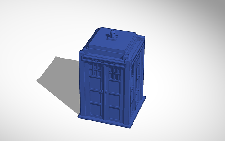 3D design Stand alone TARDIS | Tinkercad