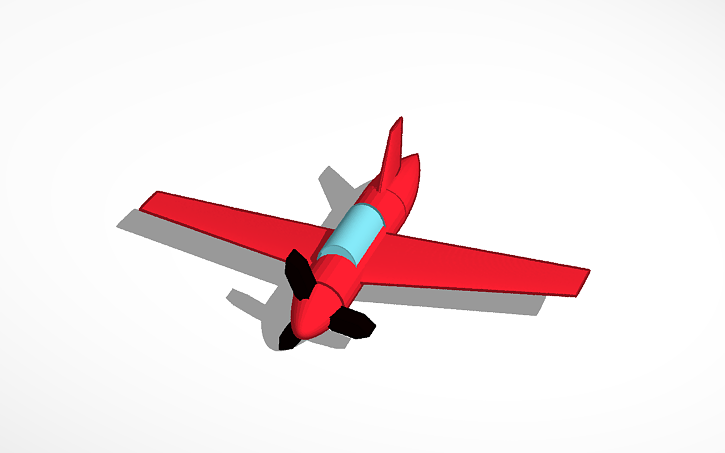 3D design plane- draft - Tinkercad