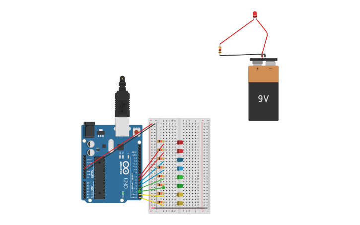 Led Module In Tinkercad Circuit design LED Lights - Tinkercad