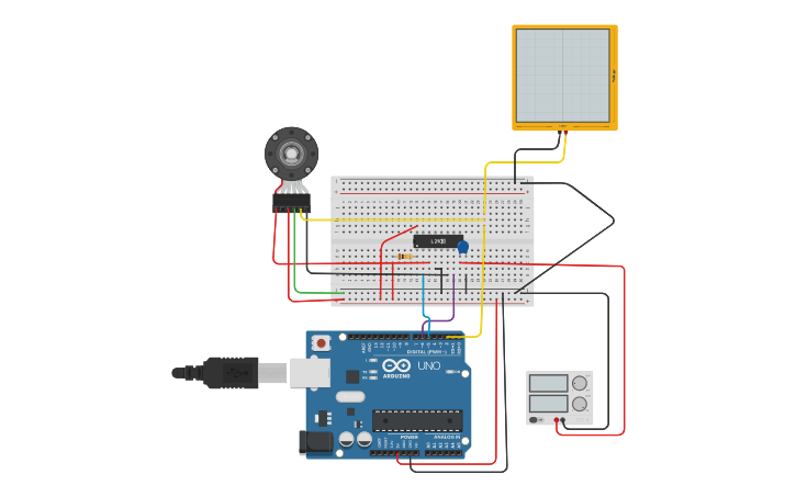 Circuit design エンコーダDC回路 - Tinkercad