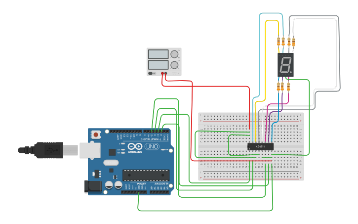 Circuit design ใบงานที่7 ข้อ5 | Tinkercad