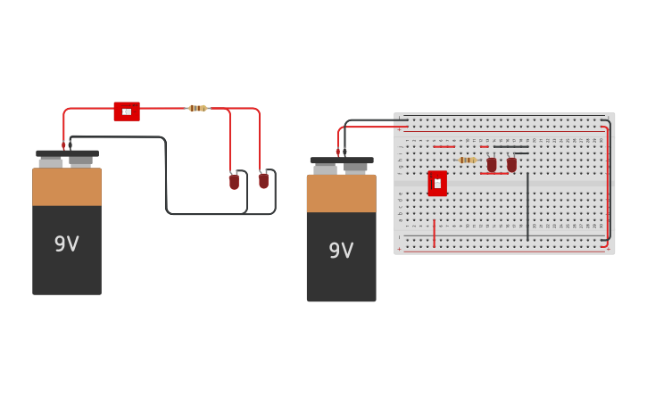 Parallel Circuit with (+Breadboard copy) | Tinkercad