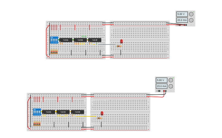 Circuit design Problem 1 - LAB 4.0 | Tinkercad