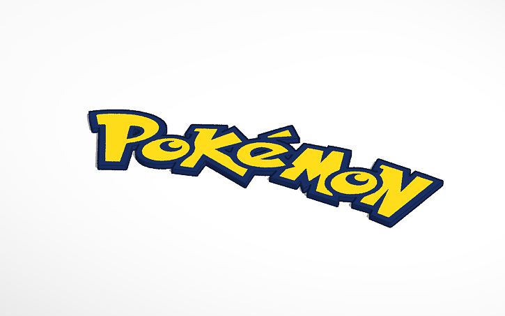 Pokemon Logo Tinkercad