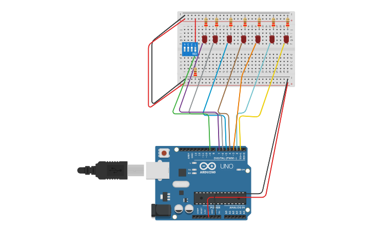 Circuit design Leccion Automatismo | Tinkercad