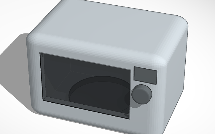 3D design basic Microwave - Tinkercad