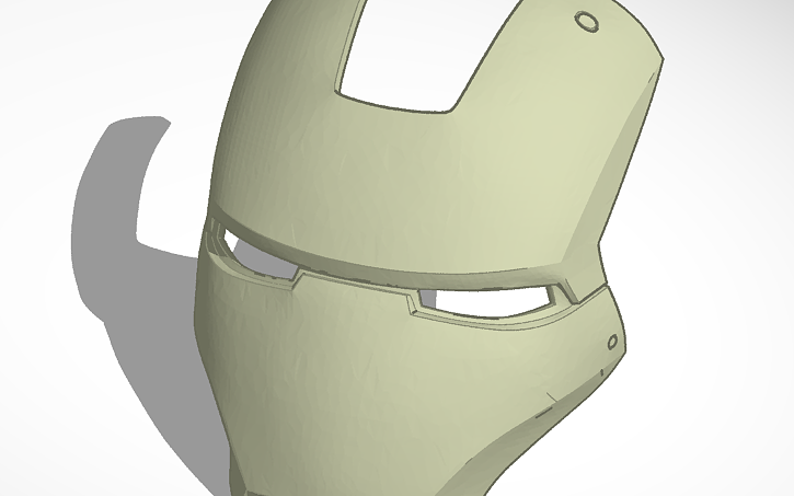 3D design iron man mask - Tinkercad