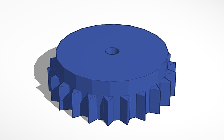 3D design triangle cornered gear large | Tinkercad