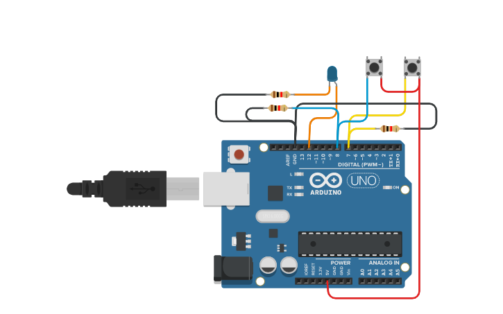 Circuit design 24 Hours Clock with Arduino - Tinkercad