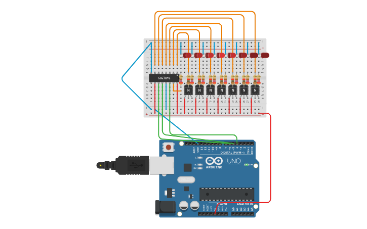 Circuit design Lesson 4.Kitt(Knight rider) | Tinkercad