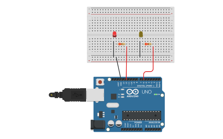 Circuit Design Circuito De Dos Leds Tinkercad 7896