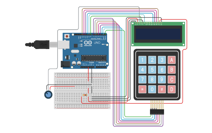 Circuit Design Arduino Calculator With Keypad And Lcd Tinkercad