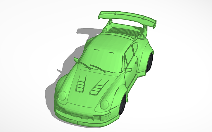 3D design Porsche race car - Tinkercad