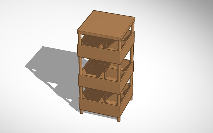 3D design cabinet - Tinkercad