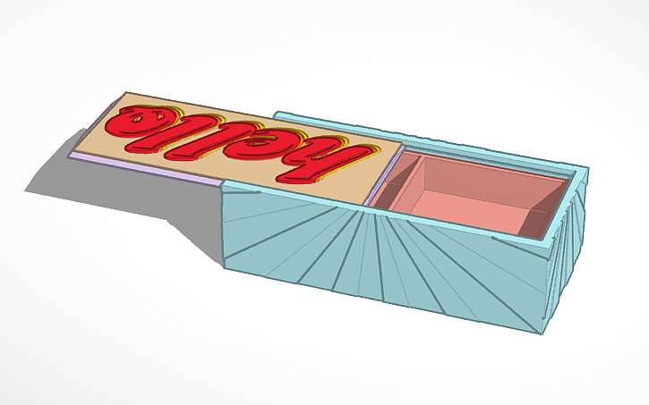 3D design revised box - Tinkercad