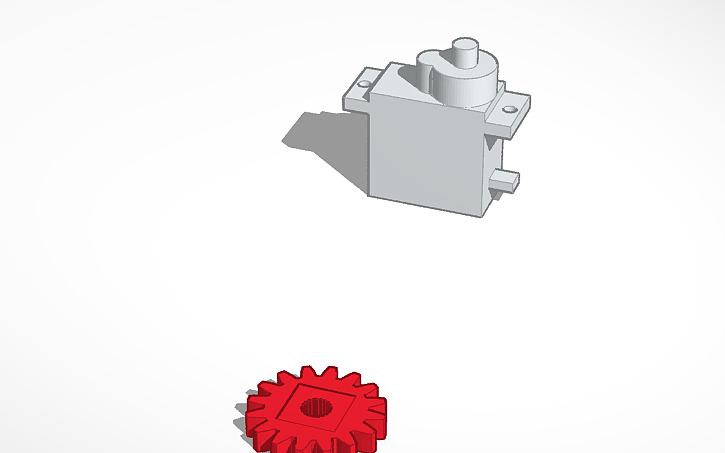 3D design MG90S - Tinkercad