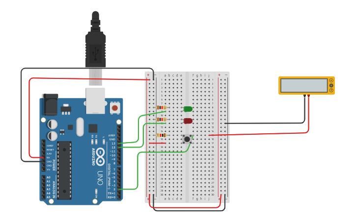 Circuit design First Arduino Circuit - Tinkercad