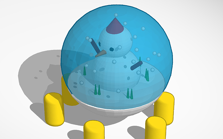 3D design ACTIVITY #5 SNOW GLOBE - Tinkercad