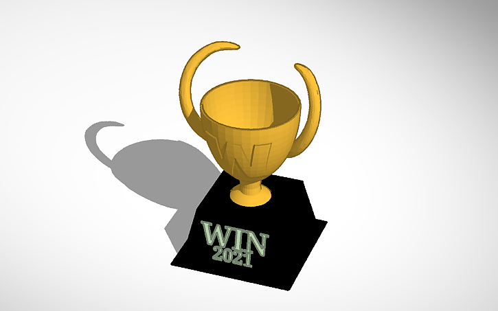 Openscad Trophy 3D design trophy - Tinkercad