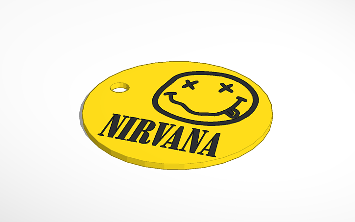 3d Design Nirvana Key Ring Tinkercad