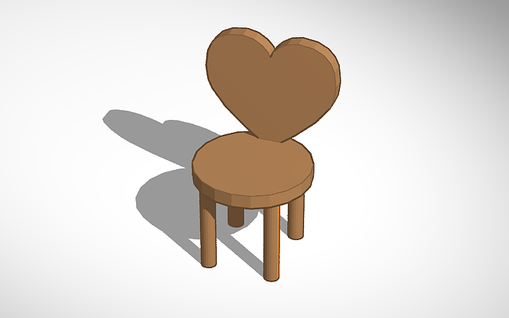 3D design Love Chair - Tinkercad