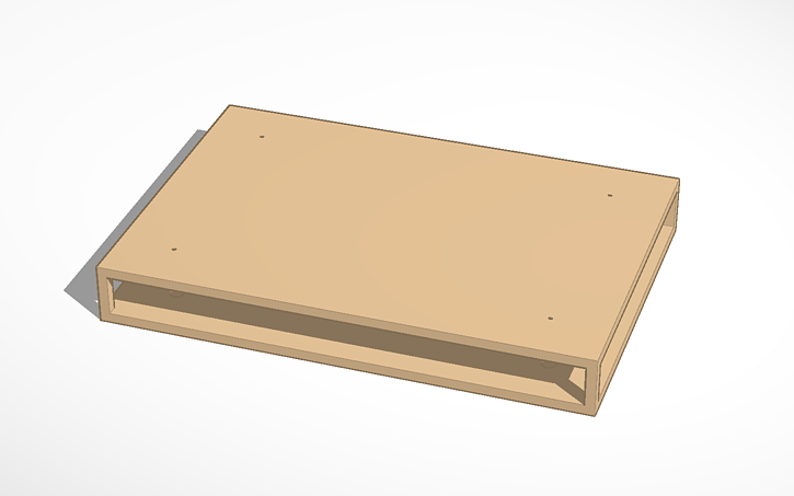 Laptop Under Desk Sleeve Shelf Tinkercad
