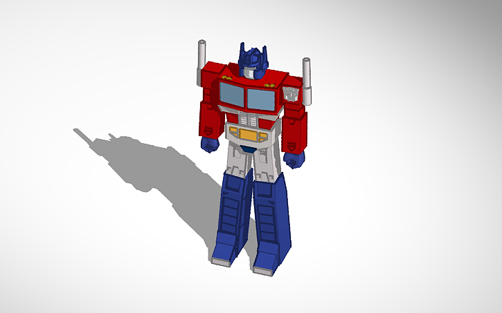 3D design Transformers G1 Optimus prime - Tinkercad