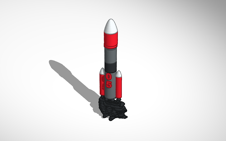 3D design Rocket Ship - Tinkercad
