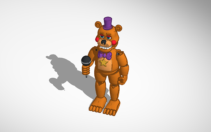 3D design Rockstar Freddy - Tinkercad