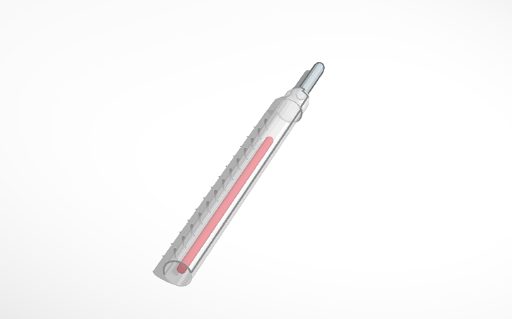 3D design Thermometer - Tinkercad