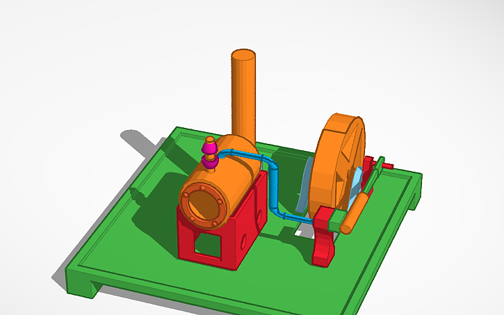 Create Steam Engine Designs 3D design Steam Engine - Tinkercad