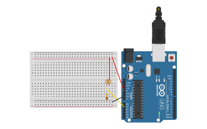 Circuit design Helligkeit | Tinkercad