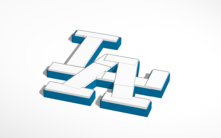 Copy Of La Dodgers Logo Tinkercad