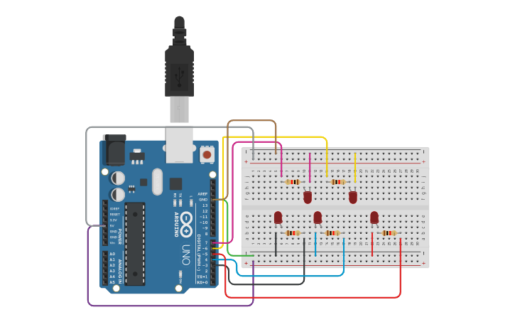 Circuit design Activity01_LED | Tinkercad