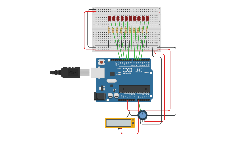 Circuit design ACTIVITY2: ANALOG INPUT | Tinkercad