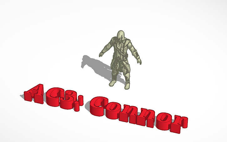 Assassin S Creed Iii Connor Kenway Ratonhnhake Ton Tinkercad - 3d design robloxtix memorial tinkercad