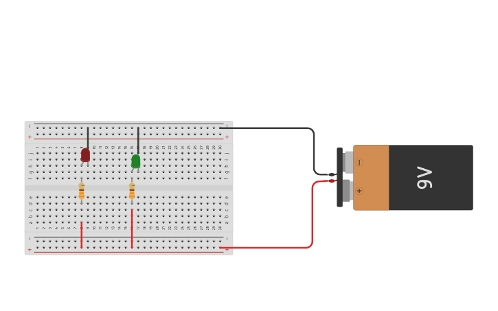 Circuit design Resistencias en paralelo - Tinkercad