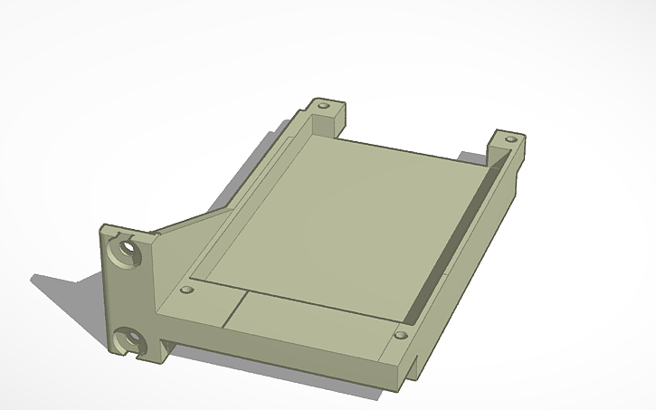3D design ZimaBoard Rack Mount - Left Side - Tinkercad