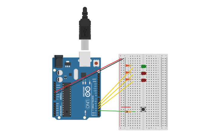 Circuit design Spaceship Interface | Tinkercad
