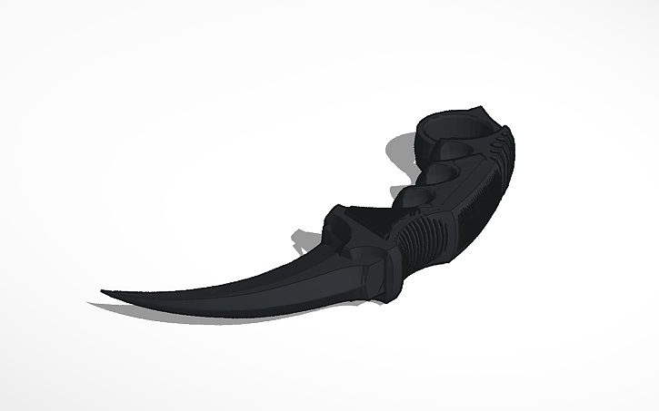 3D design karambit - Tinkercad