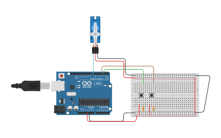 Circuit design Sebas y Yoab Servo - Tinkercad