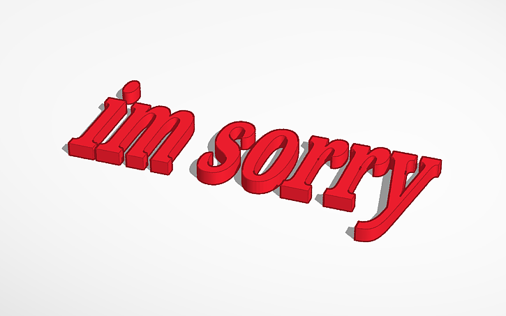 3D design sorry Paddington brown - Tinkercad