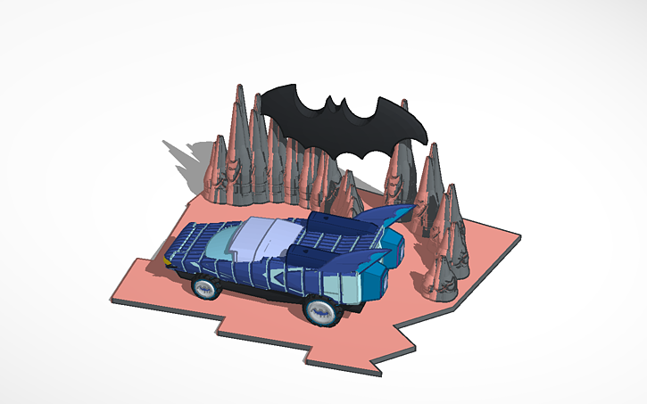 3D design #MegaContest Batmobile-10/2/16 - Tinkercad