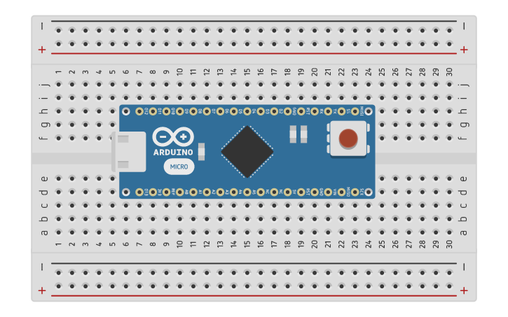 Circuit design Arduino Nano Built-in LED Lit - Tinkercad