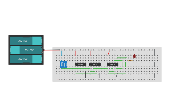 Circuit design Semana 2 Digitales - Tinkercad