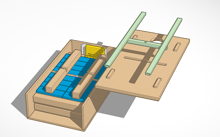 3D design LiFePo4 Box - Tinkercad