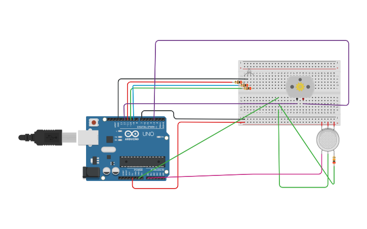 Circuit design Arduino - Tinkercad