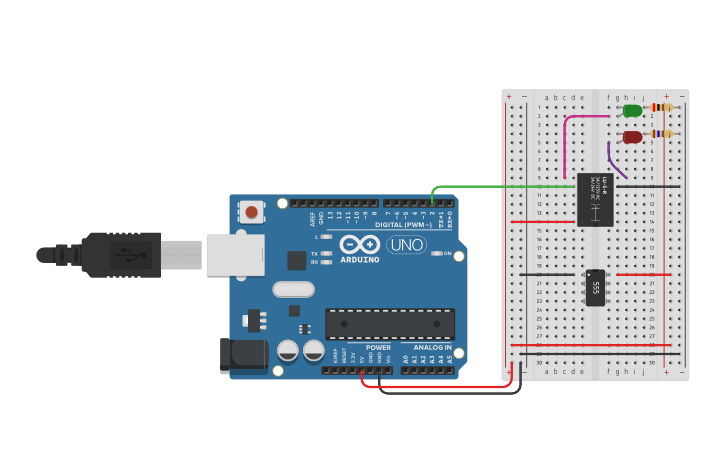 Circuit design Copy of Relay SPDT - Tinkercad